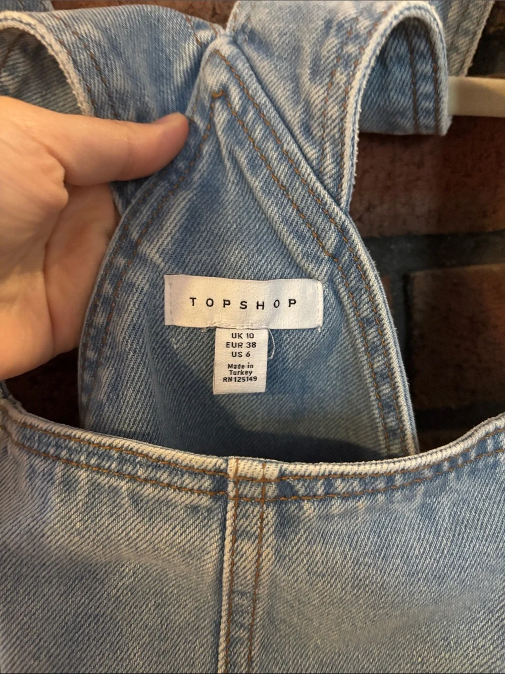 Topshop cotton denim dress - Picture 2 of 4